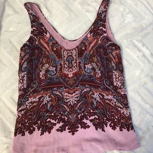 J. Crew paisley tank top Sz 0